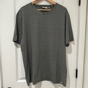 NEW Minimum Men’s Olive/White Horizontal Stripe T-Shirt